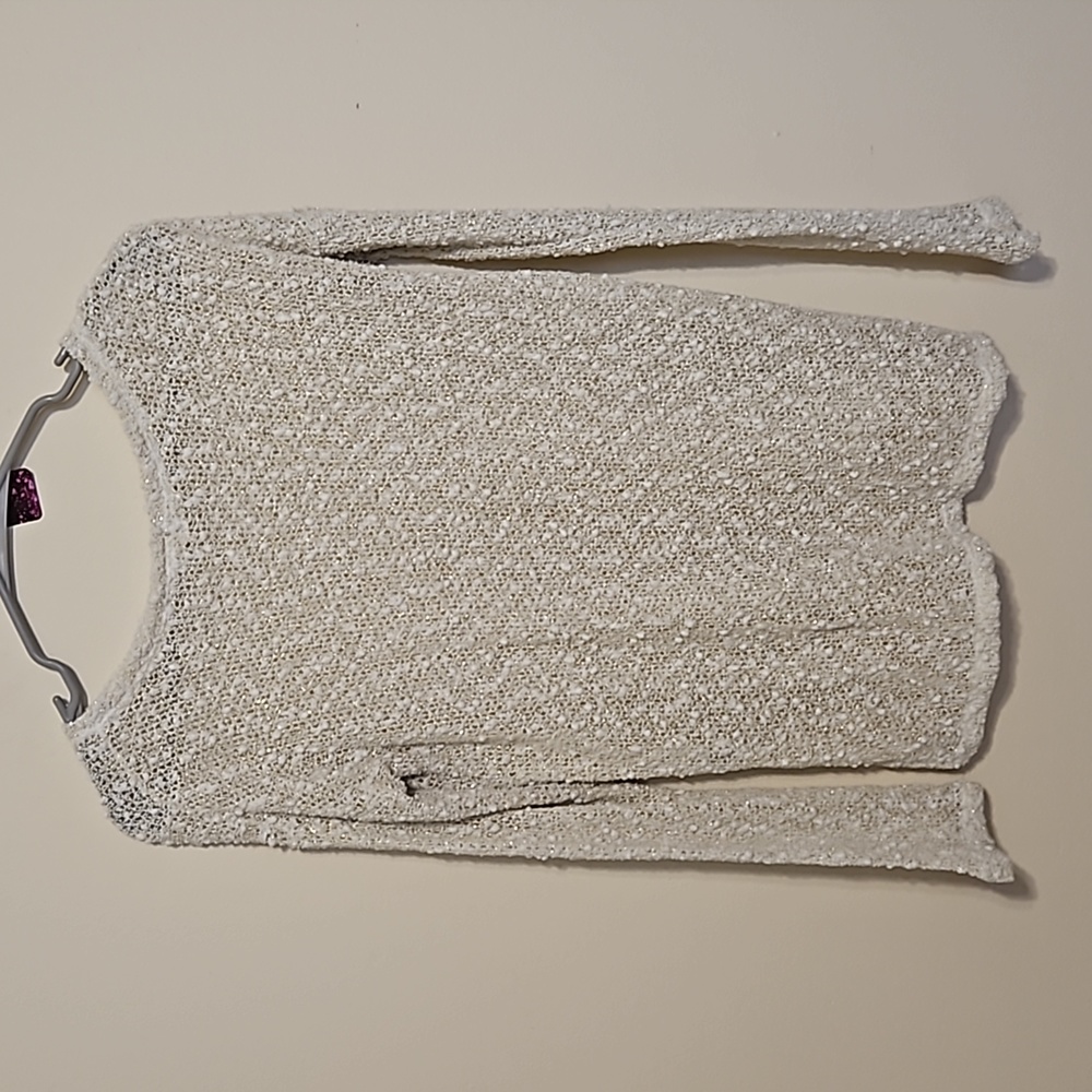 Aeropostale white and gold see through blouse. - Picture 6 of 6